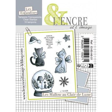 L'ENCRE ET L'IMAGE - LES MALLOW AU CLAIR DE LUNE CLEAR STAMPS