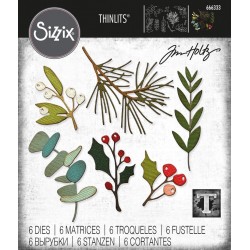SIZZIX THINLITS TIM HOLTZ FESTIVE GATHERINGS