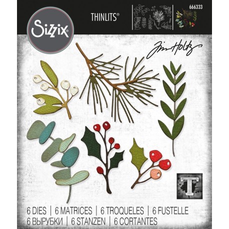 SIZZIX THINLITS TIM HOLTZ FESTIVE GATHERINGS