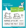 LAWN FAWN CLEAR STAMPS - A MOLE LOT OF LOVE ADD ON