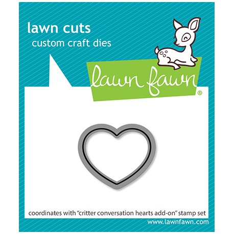 LAWN FAWN DIES - CRITTER CONVERSATION HEARTS ADD-ON