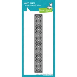 LAWN FAWN DIES - QUILTED HEART BORDER