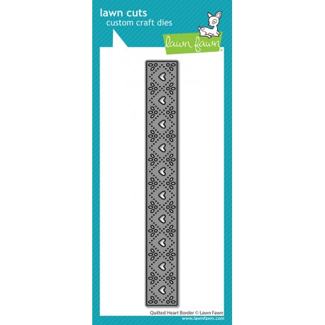 LAWN FAWN DIES - QUILTED HEART BORDER