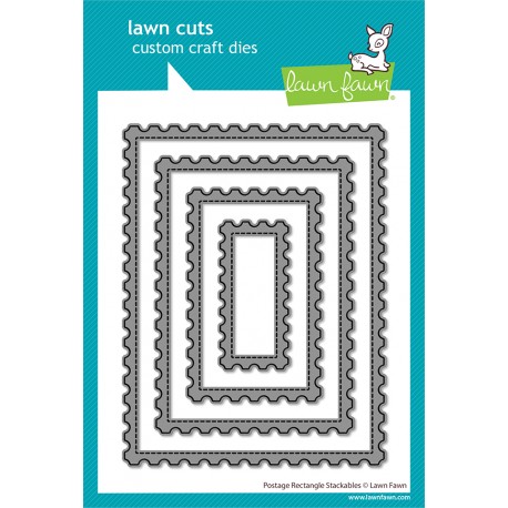 LAWN FAWN DIES - POSTAGE RECTANGLE STACKABLES