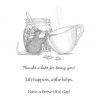 SPELLBINDERS - HOUSE MOUSE Brew-tiful Day CLING RUBBER STAMP