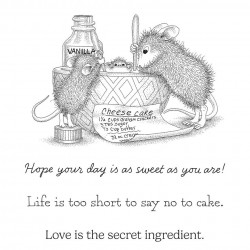 SPELLBINDERS - HOUSE MOUSE Secret Ingredient CLING RUBBER STAMP