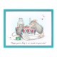 SPELLBINDERS - HOUSE MOUSE Secret Ingredient Day CLING RUBBER STAMP