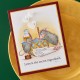 SPELLBINDERS - HOUSE MOUSE Secret Ingredient Day CLING RUBBER STAMP