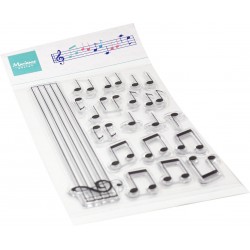 Marianne Design • clear stamps MUSICAL NOTES