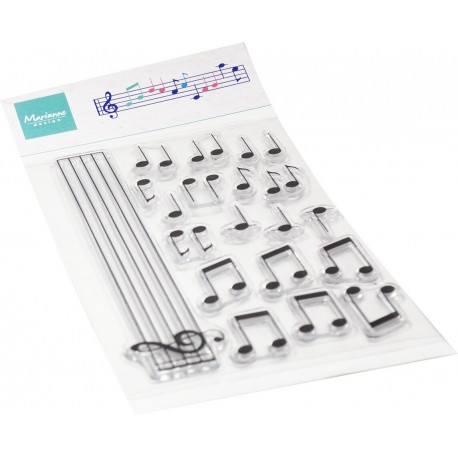 Marianne Design • clear stamps MUSICAL NOTES
