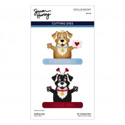 SPELLBINDERS SIMON HURLEY SENDING HUGS - ETCHED DIES Darling Dog