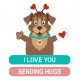 SPELLBINDERS SIMON HURLEY SENDING HUGS - ETCHED DIES Darling Dog