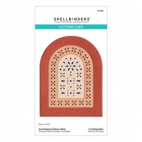 SPELLBINDERS REGAL REFLECTIONS DIES ARCH PUNCH - PIERCE PLATE