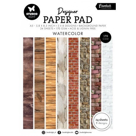 STUDIO LIGHT - WATERCOLOR A5 PAPER PAD