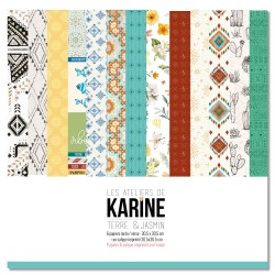LES ATELIERS DE KARINE "TERRE ET JASMIN" COLLECTION PACK + CALQUE