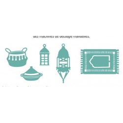 LES ATELIERS DE KARINE "TERRE ET JASMIN" DIES SET ORIENTAL