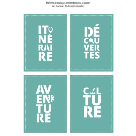 LES ATELIERS DE KARINE "TERRE ET JASMIN" DIES CARTES à CREER