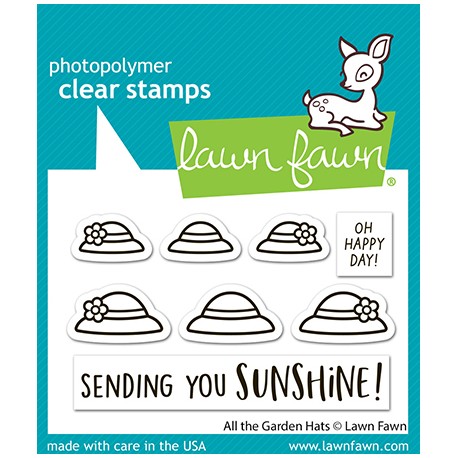 LAWN FAWN CLEAR STAMPS - ALL THE GARDEN HATS