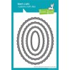 LAWN FAWN DIES - STITCHED SCALLOPED OVAL STACKABLES