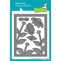 LAWN FAWN DIES - BIG BLOSSOM BACKDROP PORTRAIT DIES