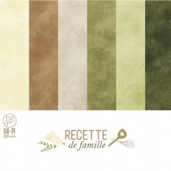 HA-PI Collection UNIS "RECETTE de FAMILLE", 30,5 x 30,5cm