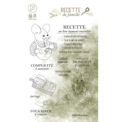 HA-PI TAMPON CLEAR LA MAIN A LA PATE "RECETTE DE FAMILLE"