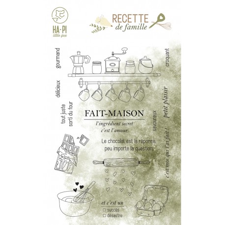 HA-PI TAMPON CLEAR FAIT MAISON "RECETTE DE FAMILLE"