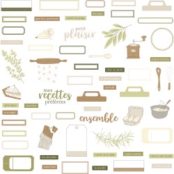 HA-PI LITTLE FOX DIE-CUTS "RECETTE de FAMILLE"