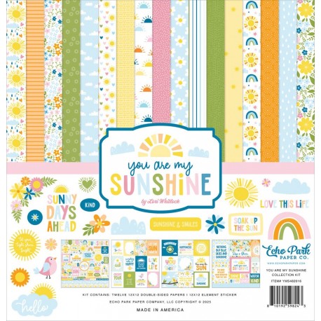 ECHO PARK PAPER YOU ARE MY SUNSHINE PAPER PACK 30X30CM