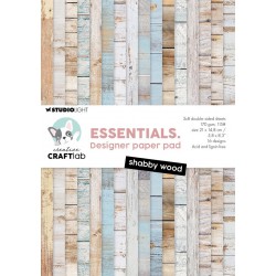 Studio Light CREATIVE CRAFTLAB SHABBY WOOD ESSENTALS PAPER PAD