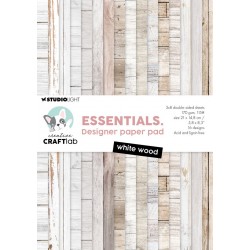 Studio Light CREATIVE CRAFTLAB WHITE WOOD ESSENTALS PAPER PAD