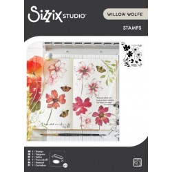 Sizzix • CLEAR STAMPS by WILLOW WOLFE WILD BLOOMS