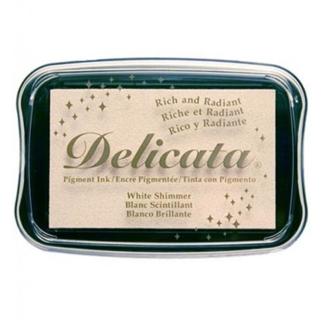 Tsukineko Delicata WHITE SHIMMER - Pigment ink,