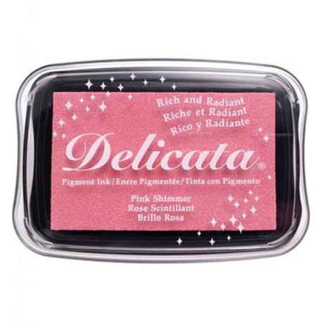 Tsukineko Delicata PINK SHIMMER - Pigment ink,