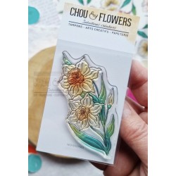 CHOU & FLOWERS TAMPONS CLEAR JONQUILLE "Mon p'tit jardin"