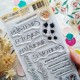 CHOU & FLOWERS TAMPONS CLEAR DL LES MOTS PRINTEMPS "Mon P'tit Jardin"
