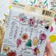 CHOU & FLOWERS TAMPONS CLEAR ROMANCE "Mon P'tit Jardin"