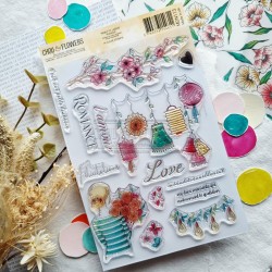 CHOU & FLOWERS TAMPONS CLEAR ROMANCE "Mon P'tit Jardin"