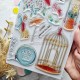 CHOU & FLOWERS TAMPONS CLEAR LA CAGE "Mon P'tit Jardin"