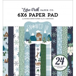 ECHO PARK PAPER SNOWED IN PAPER PAD 15x15cm