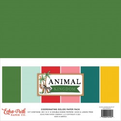 ECHO PARK PAPER ANIMAL KINGDOM COORDINATING SOLIDS PAPER PACK 30X30CM