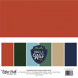 ECHO PARK PAPER CALL OF THE WILD COORDINATING SOLIDS PAPER PACK 30X30CM