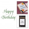 Spellbinders BETTERPRESS & FOIL UPRIGHT ITALIC HAPPY BIRTHDAY by PAUL ANTONIO