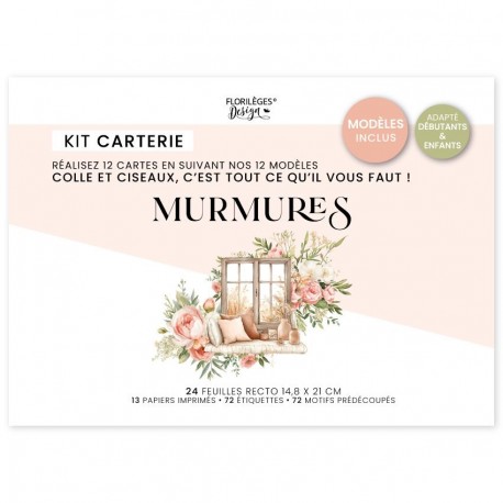 FLORILEGES KIT CREATIF CARTES "MURMURES"