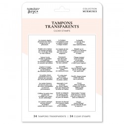 FLORILEGES DESIGN TAMPONS CLEAR SENTIMENTS 2 "Murmures"