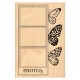 FLORILEGES DESIGN TAMPON BOIS PHOTOS ET PAPILLONS " MURMURES"