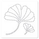 FLORILEGES DESIGN POCHOIR DE PIERCING FEUILLES DE GINKGO