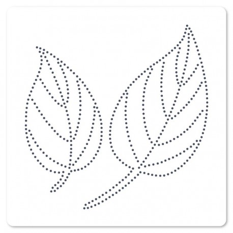 FLORILEGES DESIGN POCHOIR DE PIERCING FEUILLES SIMPLE GINKGO