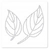 FLORILEGES DESIGN POCHOIR DE PIERCING FEUILLES SIMPLE GINKGO
