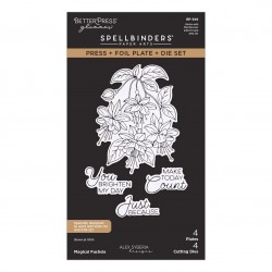 Spellbinders MAGICAL FUCHSIA PRESS & FOIL PLATE by ALEX SYBERIA